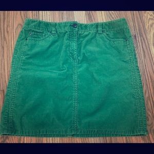 Ann Taylor Green Corduroy Skirt Size 18